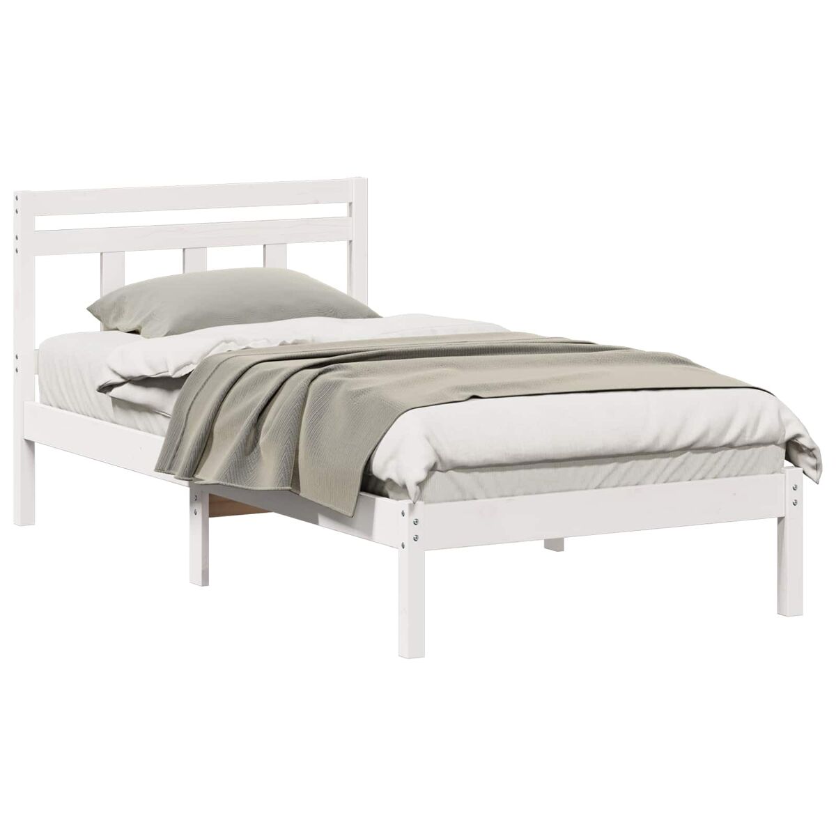 Estructura de cama individual para adultos - 75 x 190 cm madera de pino macizo