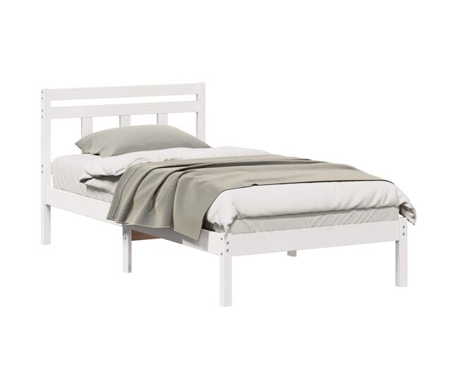 Estructura de cama individual para adultos - 75 x 190 cm madera de pino macizo