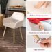 Pack de 6 Sillas de Comedor Ergonómicas con Reposabrazos Pack de 6 Sillas de Comedor Ergonómicas con Reposabrazos Beige