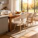 Pack de 6 Sillas de Comedor Ergonómicas con Reposabrazos Pack de 6 Sillas de Comedor Ergonómicas con Reposabrazos Beige