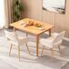 Pack de 2 Sillas de Comedor Ergonómicas con Reposabrazos Pack de 2 Sillas de Comedor Ergonómicas con Reposabrazos Beige