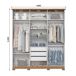 Armario Vestidor 6 Puertas Crisol 195 Armario Vestidor 6 Puertas Crisol 195 Beige