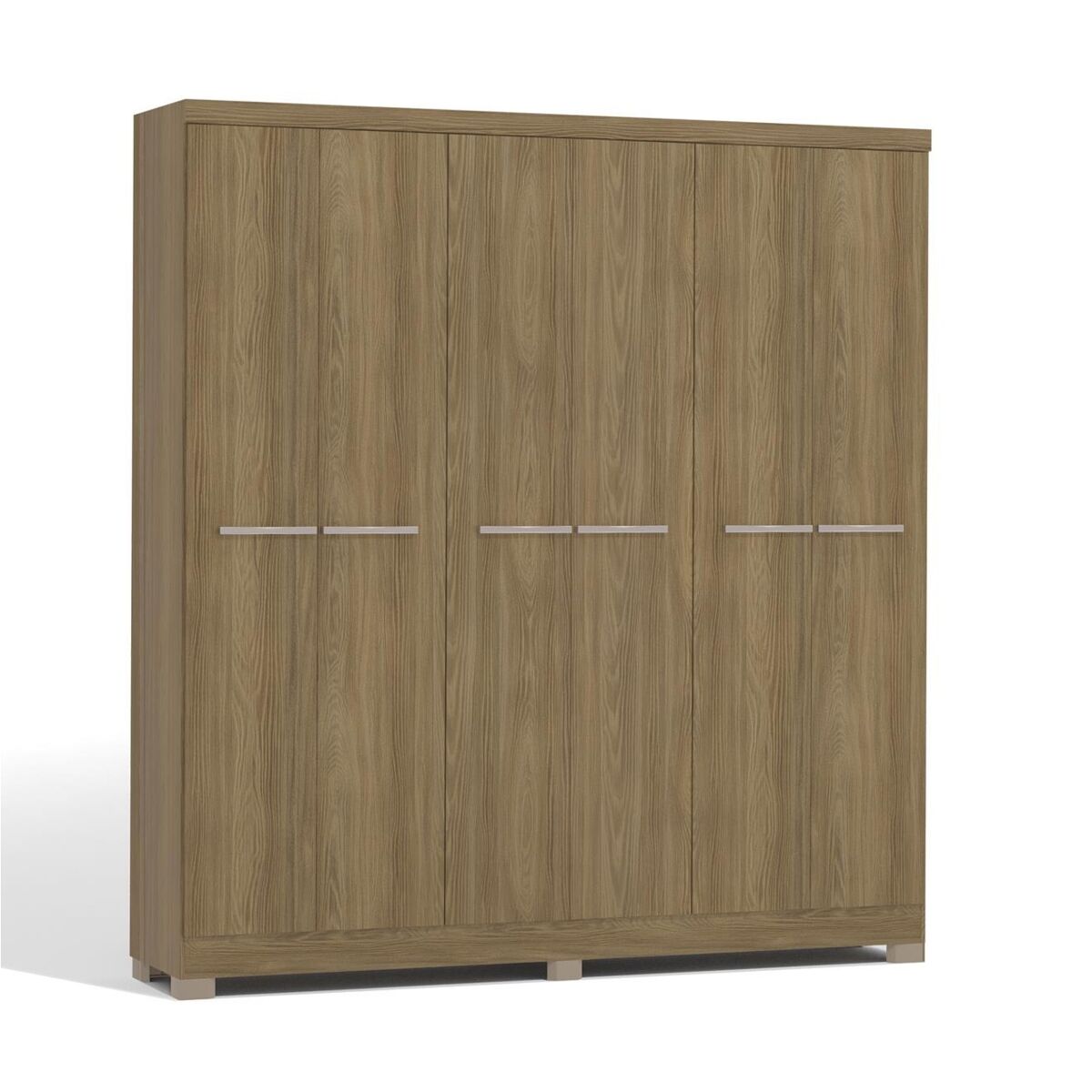 Armario Vestidor 6 Puertas Walk 202 Nogal