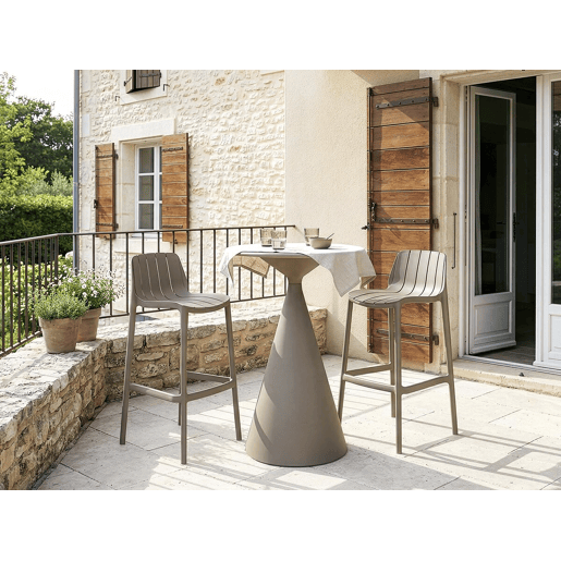 Mesa de jardim bistrô ?80 cm éora - Taupe Mesa de jardim bistrô ?80 cm éora - Taupe