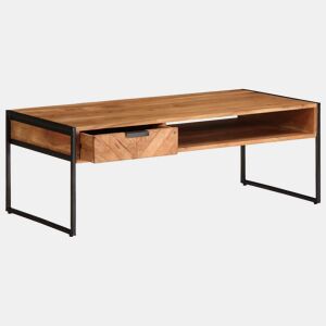 Mesa de Centro, Mesa baixa, 110x55x40 cm madeira de acácia maciça