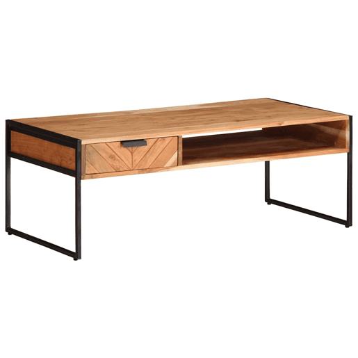 Mesa de Centro, Mesa baixa, 110x55x40 cm madeira de acácia maciça