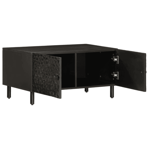 Mesa de Centro, Mesa baixa, 80x50x40 cm madeira de mangueira maciça preto Mesa de Centro, Mesa baixa, 80x50x40 cm madeira de mangueira maciça preto