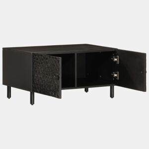 Mesa de Centro, Mesa baixa, 80x50x40 cm madeira de mangueira maciça preto