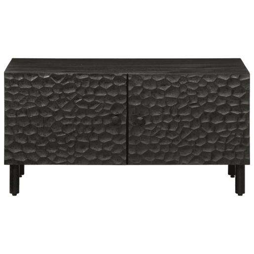 Mesa de Centro, Mesa baixa, 80x50x40 cm madeira de mangueira maciça preto Mesa de Centro, Mesa baixa, 80x50x40 cm madeira de mangueira maciça preto
