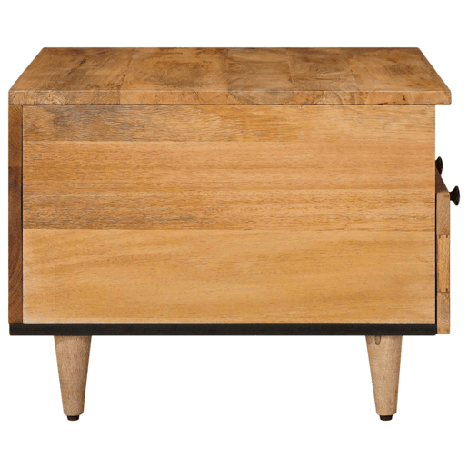 Mesa de Centro, Mesa baixa, Natural 80 x 54 x 40 cm Madeira de manga maciça Mesa de Centro, Mesa baixa, Natural 80 x 54 x 40 cm Madeira de manga maciça