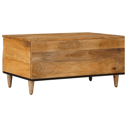 Mesa de Centro, Mesa baixa, Natural 80 x 54 x 40 cm Madeira de manga maciça Mesa de Centro, Mesa baixa, Natural 80 x 54 x 40 cm Madeira de manga maciça