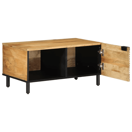 Mesa de Centro, Mesa baixa, castanho 80x50x40 cm madeira de mangueira maciça