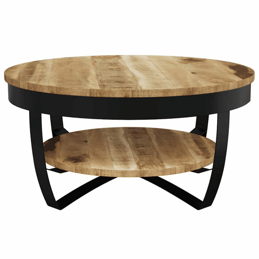 Mesa de Centro, Mesa baixa, madeira de mangueira maciça áspera 65x32 cm Mesa de Centro, Mesa baixa, madeira de mangueira maciça áspera 65x32 cm