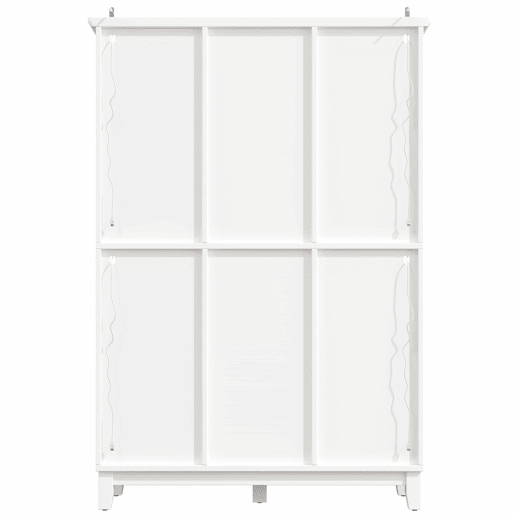 Adega 180,5 x 120 x 40 cm - iluminação LED controlada por aplicação, 3 gavetas, suporte para copos e garrafas - branco
