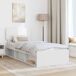 Estructura de cama individual para adultos Estructura de cama individual para adultos Blanco