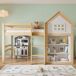 Cama alta para niños Cama alta para niños Natural/ Blanco