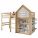 Cama alta para niños Cama alta para niños Natural/ Blanco