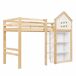 Cama alta para niños Cama alta para niños Natural/ Blanco