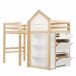 Cama alta para niños Cama alta para niños Natural/ Blanco