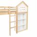 Cama alta para niños Cama alta para niños Natural/ Blanco