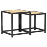 2pcs Mesas de Centro - Mesas baixas MDF cor carvalho sonoma