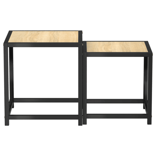 2pcs Mesas de Centro - Mesas baixas MDF cor carvalho sonoma