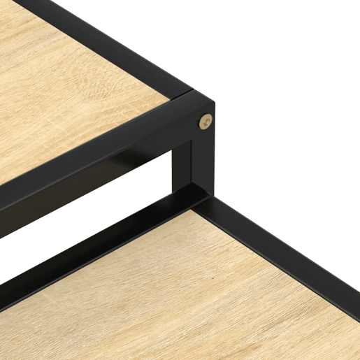 2pcs Mesas de Centro - Mesas baixas MDF cor carvalho sonoma