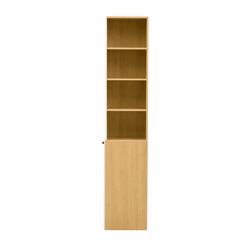 Aparador alto - sem dimensões - com prateleiras ajustáveis e gavetas, aparador com prateleiras extraíveis e vidro estriado, ideal para a sala de jantar, sala de estar e cozinha - Branco e natural