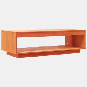 Mesa de Centro, Mesa baixa, 110x50x33,5 cm pinho maciço castanho mel