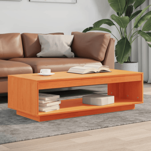 Mesa de Centro, Mesa baixa, 110x50x33,5 cm pinho maciço castanho mel Mesa de Centro, Mesa baixa, 110x50x33,5 cm pinho maciço castanho mel