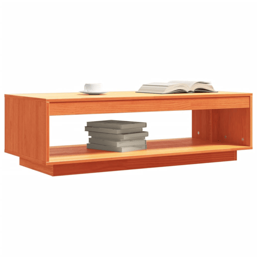 Mesa de Centro, Mesa baixa, 110x50x33,5 cm pinho maciço castanho mel Mesa de Centro, Mesa baixa, 110x50x33,5 cm pinho maciço castanho mel
