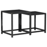 2pcs Mesas de Centro - Mesas baixas MDF preto