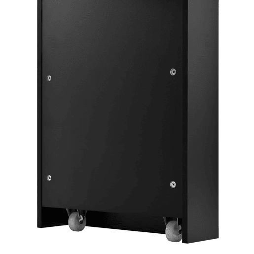 Ilha de cozinha com rodízios - mesa extensível com luz LED, barra com tomadas, multifuncional para cozinha e sala de jantar - Preto Ilha de cozinha com rodízios - mesa extensível com luz LED, barra com tomadas, multifuncional para cozinha e sala de jantar - Preto