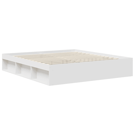 Estrutura da Cama de casal simple com cabeceira Branco 180 x 200 cm Estrutura da Cama de casal simple com cabeceira Branco 180 x 200 cm