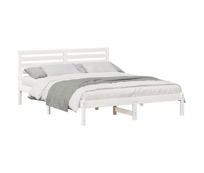 Estructura de cama doble matrimonial - 150 x 200 cm madera de pino macizo