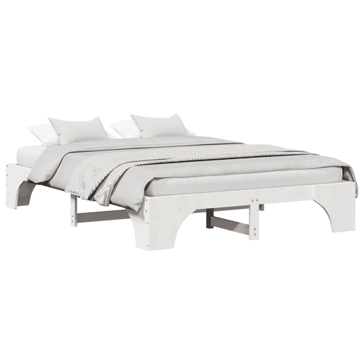 Estrutura De Cama De Casal Simple - Branco 140 x 200 cm