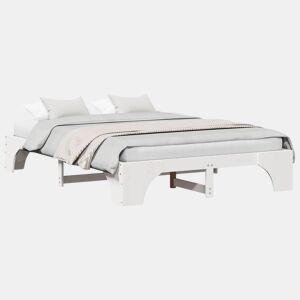 Estrutura De Cama De Casal Simple - Branco 140 x 200 cm