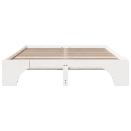 Estrutura De Cama De Casal Simple - Branco 140 x 200 cm