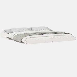 Estrutura De Cama De Casal Simple - Branco 180 x 220 cm