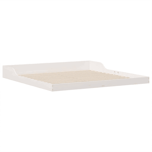 Estrutura De Cama De Casal Simple - Branco 180 x 220 cm Estrutura De Cama De Casal Simple - Branco 180 x 220 cm