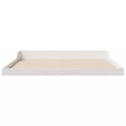 Estrutura De Cama De Casal Simple - Branco 180 x 220 cm Estrutura De Cama De Casal Simple - Branco 180 x 220 cm