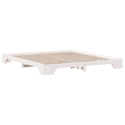 Estrutura De Cama De Casal Simple King Size - Branco 200 x 200 cm Estrutura De Cama De Casal Simple King Size - Branco 200 x 200 cm