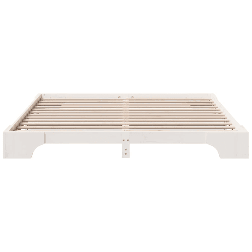 Estrutura De Cama De Casal Simple King Size - Branco 200 x 200 cm Estrutura De Cama De Casal Simple King Size - Branco 200 x 200 cm