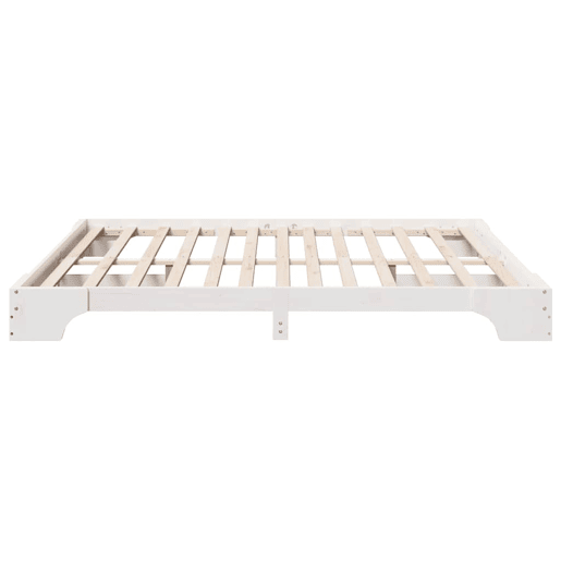 Estrutura De Cama De Casal Simple King Size - Branco 200 x 200 cm Estrutura De Cama De Casal Simple King Size - Branco 200 x 200 cm
