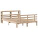 Estructura de cama matrimonial Estructura de cama matrimonial Marrón