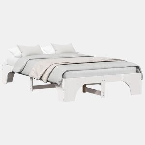Estrutura De Cama De Casal Simple - Branco 135 x 190 cm