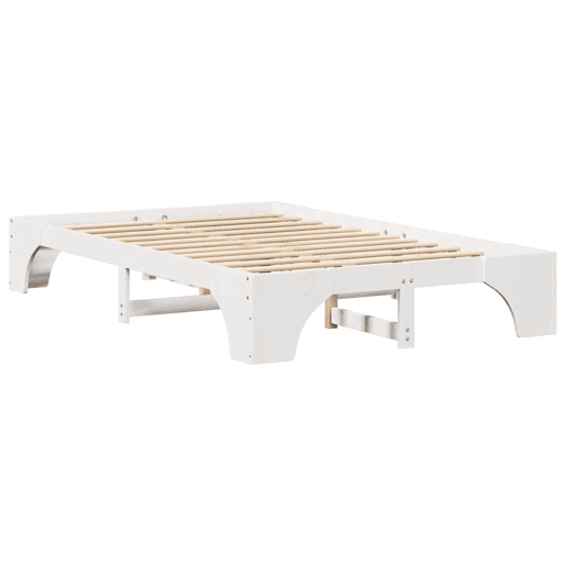 Estrutura De Cama De Casal Simple - Branco 135 x 190 cm