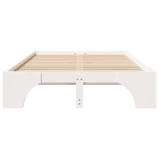 Estrutura De Cama De Casal Simple - Branco 135 x 190 cm