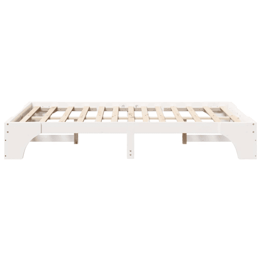 Estrutura De Cama De Casal Simple - Branco 135 x 190 cm