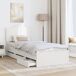 Estructura de cama individual para adultos Estructura de cama individual para adultos Blanco